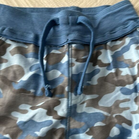 Mish Boys Blue & Grey Camouflage Sweat Shorts - Picture 3 of 6